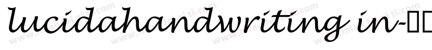 lucidahandwriting in字体转换